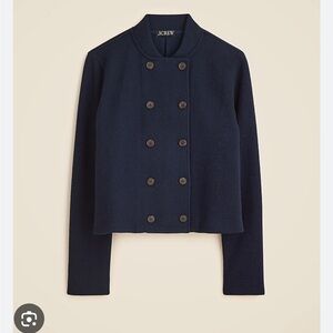 J. Crew Double-Breasted Jacket in Wool-Blend